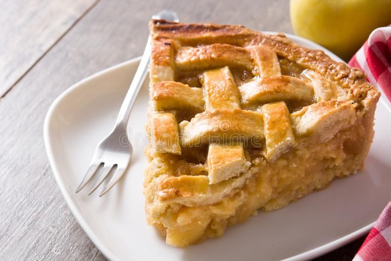 apple pie on plate